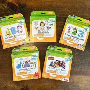 Lot of 5 Leapfrog Leap Start Level 1 Spiral Books Used Leap Frog Books Only